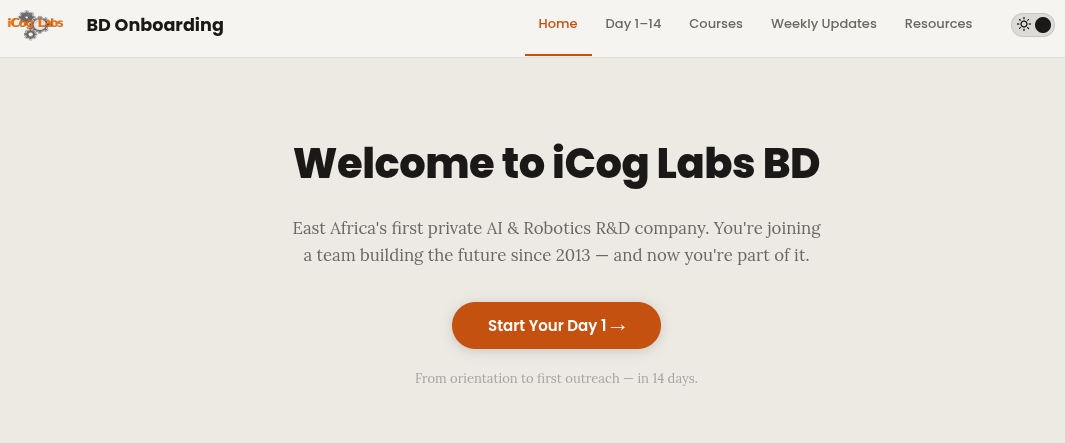 iCog Onboarding Portal